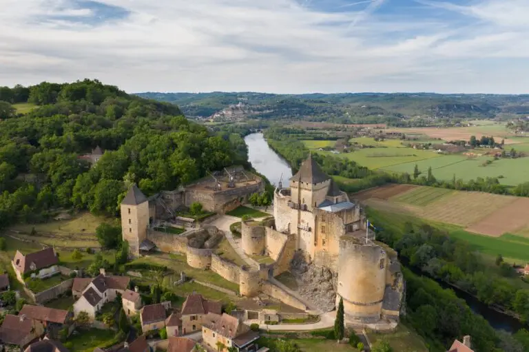 Chateau de Castelnaud vu du ciel
